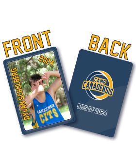 Double Sided Trading Card 2.5x3.5 Qty 8 ******rename photo before import to: Firstname Lastname.jpg